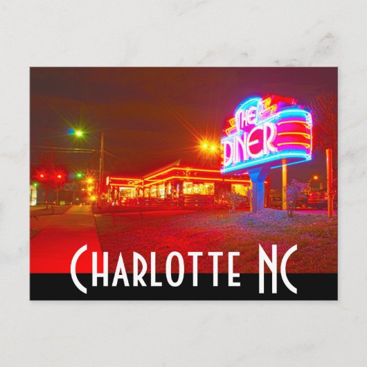 Charlotte NC Briefkaart (Voorkant)