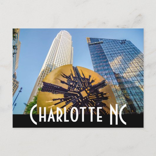 Charlotte NC Briefkaart (Voorkant)