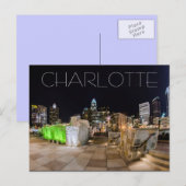 Charlotte NC Briefkaart (Voorkant / Achterkant)