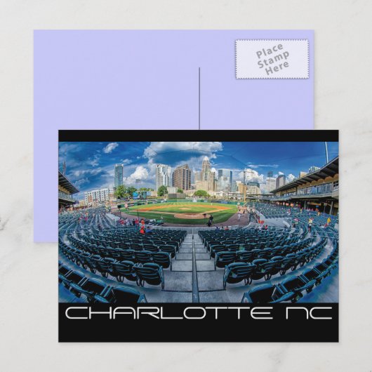 Charlotte NC Briefkaart (Voorkant / Achterkant)