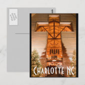 Charlotte NC Briefkaart (Voorkant / Achterkant)
