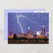 Charlotte NC Briefkaart (Voorkant / Achterkant)