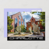 Charlotte NC Briefkaart (Voorkant / Achterkant)
