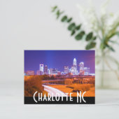 Charlotte NC Briefkaart (Staand voorkant)