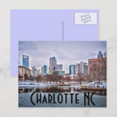 Charlotte NC Briefkaart (Voorkant / Achterkant)