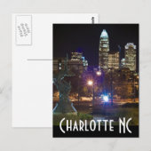 Charlotte NC Briefkaart (Voorkant / Achterkant)
