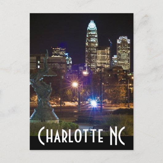 Charlotte NC Briefkaart (Voorkant)