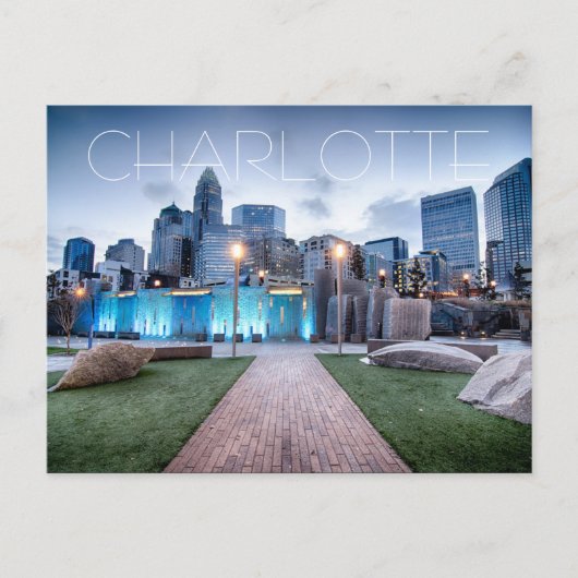 Charlotte NC Briefkaart (Voorkant)