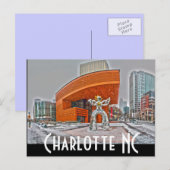 Charlotte NC Briefkaart (Voorkant / Achterkant)