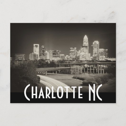 Charlotte NC Briefkaart (Voorkant)