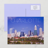 Charlotte NC Briefkaart (Voorkant / Achterkant)