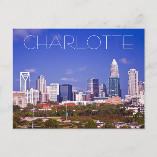 Charlotte NC Briefkaart (Voorkant)