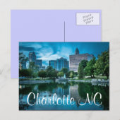 Charlotte NC Briefkaart (Voorkant / Achterkant)
