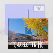 Charlotte NC Briefkaart (Voorkant / Achterkant)