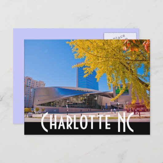 Charlotte NC Briefkaart (Voorkant / Achterkant)