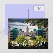 Charlotte NC Briefkaart (Voorkant / Achterkant)