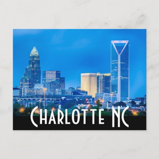 Charlotte NC Briefkaart (Voorkant)