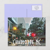 Charlotte NC Briefkaart (Voorkant / Achterkant)