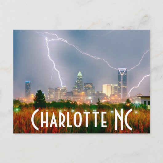 Charlotte NC Briefkaart (Voorkant)