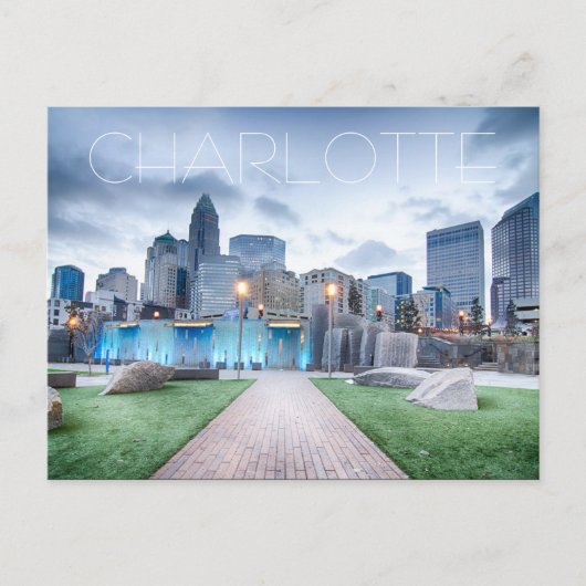 Charlotte NC Briefkaart (Voorkant)