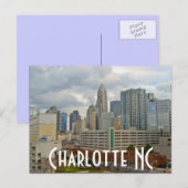 Charlotte NC Briefkaart (Voorkant / Achterkant)