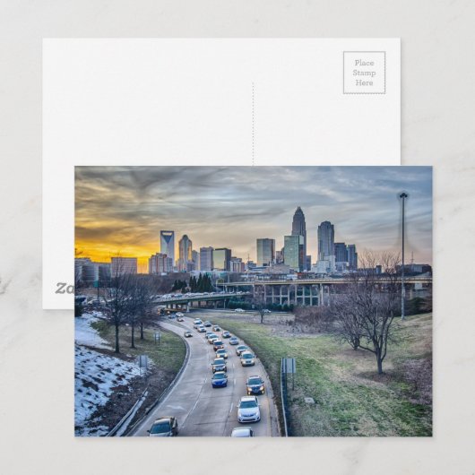 charlotte nc briefkaart (Voorkant / Achterkant)