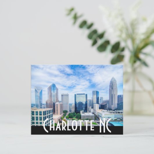 Charlotte NC Briefkaart (Staand voorkant)
