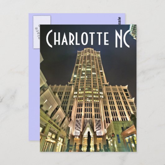charlotte nc briefkaart (Voorkant / Achterkant)