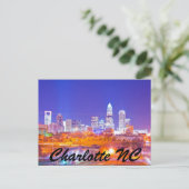 Charlotte NC Briefkaart (Staand voorkant)