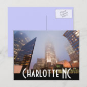 Charlotte NC Briefkaart (Voorkant / Achterkant)