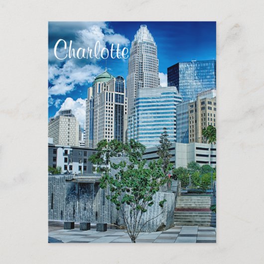 Charlotte NC Briefkaart (Voorkant)