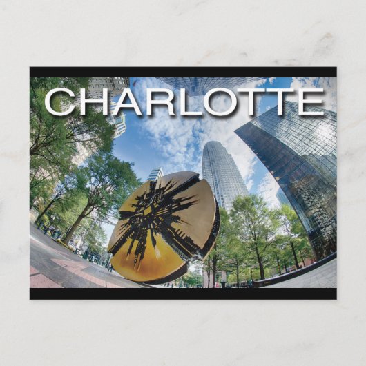 Charlotte NC Briefkaart (Voorkant)