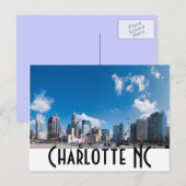 Charlotte NC Briefkaart (Voorkant / Achterkant)