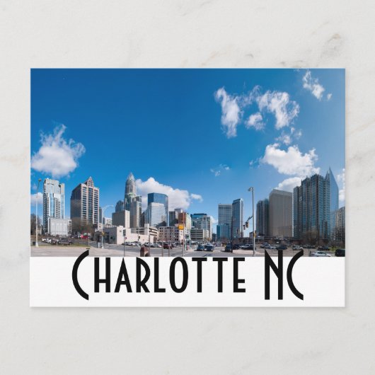 Charlotte NC Briefkaart (Voorkant)