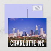 Charlotte NC Briefkaart (Voorkant / Achterkant)