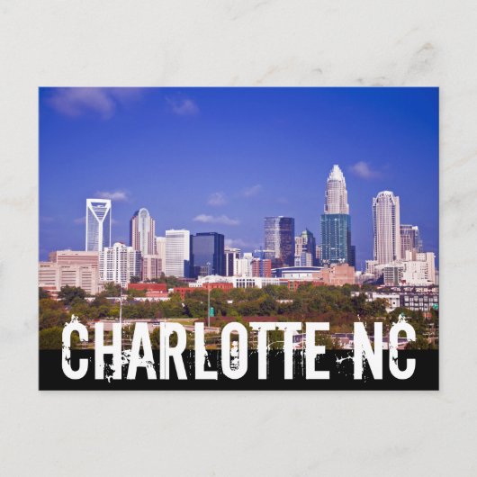 Charlotte NC Briefkaart (Voorkant)