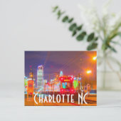 Charlotte NC Briefkaart (Staand voorkant)