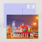 Charlotte NC Briefkaart (Voorkant / Achterkant)