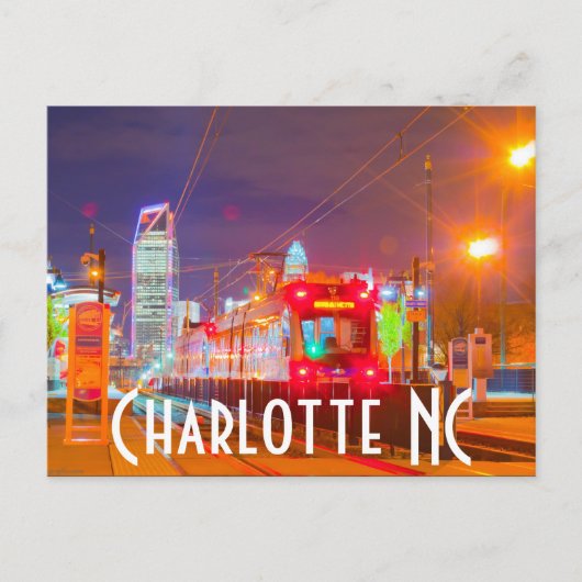 Charlotte NC Briefkaart (Voorkant)