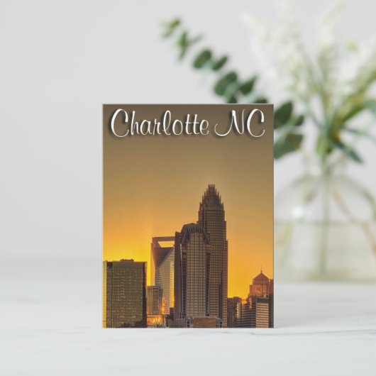 Charlotte NC Briefkaart (Staand voorkant)