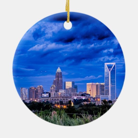 charlotte nc keramisch ornament (Achterkant)