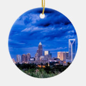 Charlotte NC Keramisch Ornament (Voorkant)