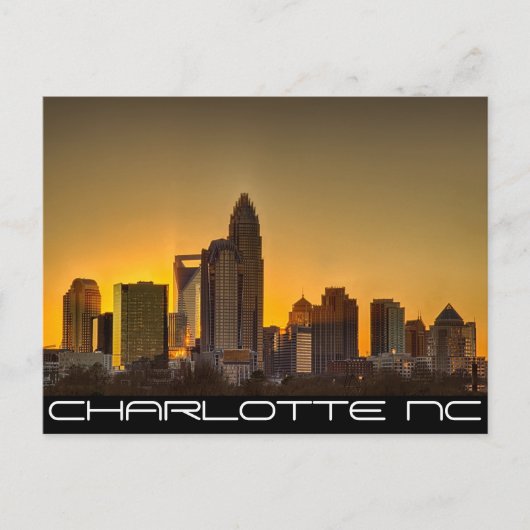 Charlotte NC - KONINGSTAD Briefkaart (Voorkant)