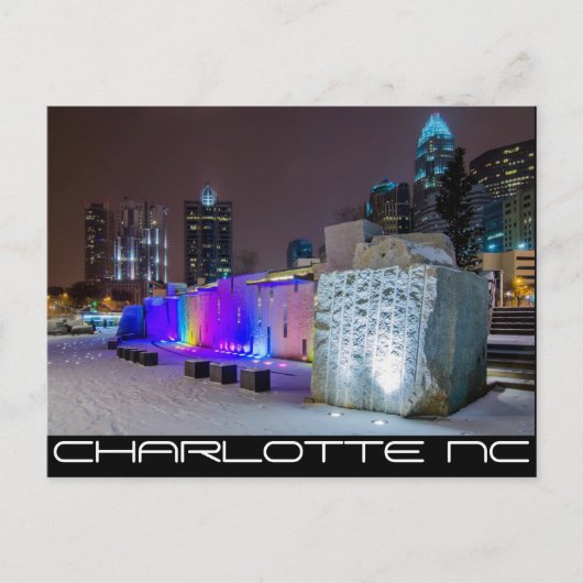 Charlotte NC - KONINGSTAD Briefkaart (Voorkant)
