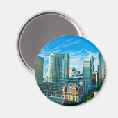 CHARLOTTE NC MAGNEET (Voorkant / Achterkant)