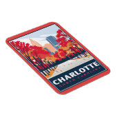Charlotte, NC Magneet (Rechterzijde)