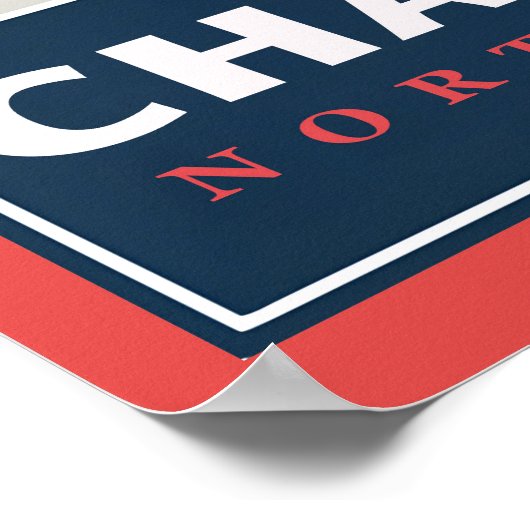 Charlotte, NC Poster (Hoek)