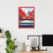 Charlotte, NC Poster (Thuiskantoor)