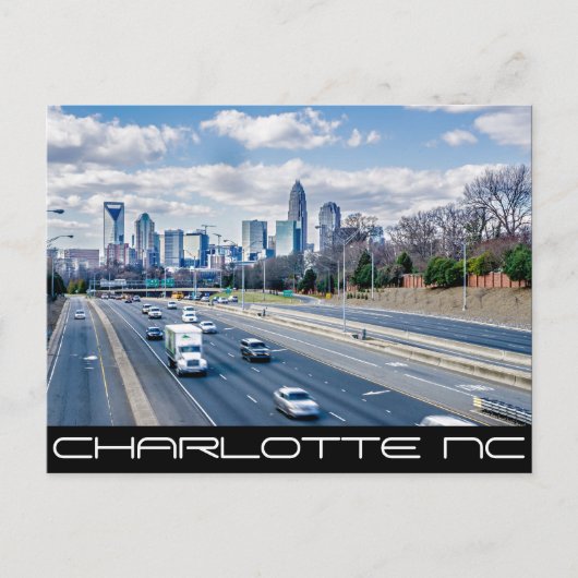 Charlotte NC - QUEEN CITY Briefkaart (Voorkant)
