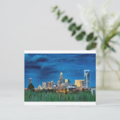 Charlotte NC Skyline Briefkaart (Staand voorkant)